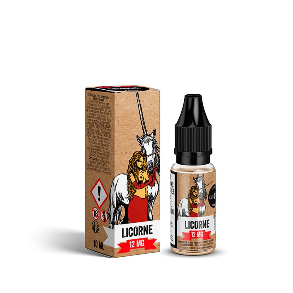 Fiole Licorne en sel de nicotine de Curieux