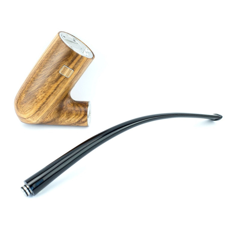 Corps et tuyau de la e-pipe Gandalf DNA 60 en zébrano